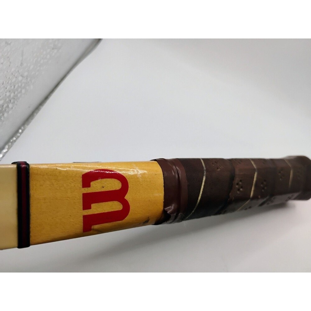 VINTAGE WILSON "SELECT" Jimmy Connors Tennis Racquet 4 1/2" STRATA-BOW Spalding - Picture 9 of 14